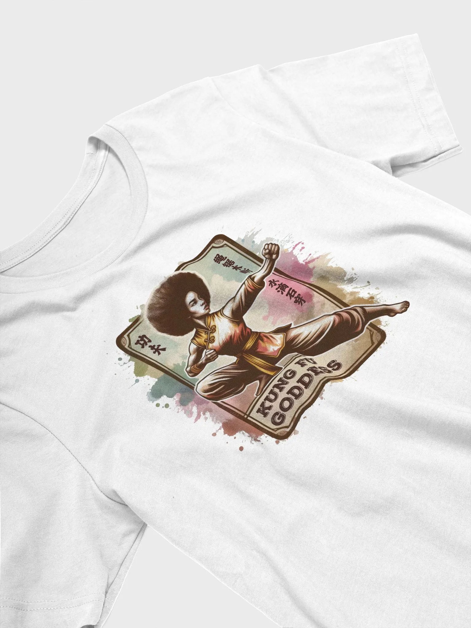 🏷️ Kung Fu Goddess – Retro Martial Arts Heroine Tee product image (3)