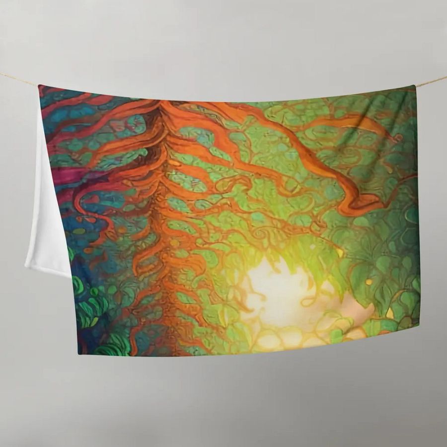 Forest abstract Jetée/ Blanket product image (8)