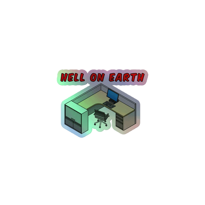 Hell On Earth Holographic Sticker product image (1)