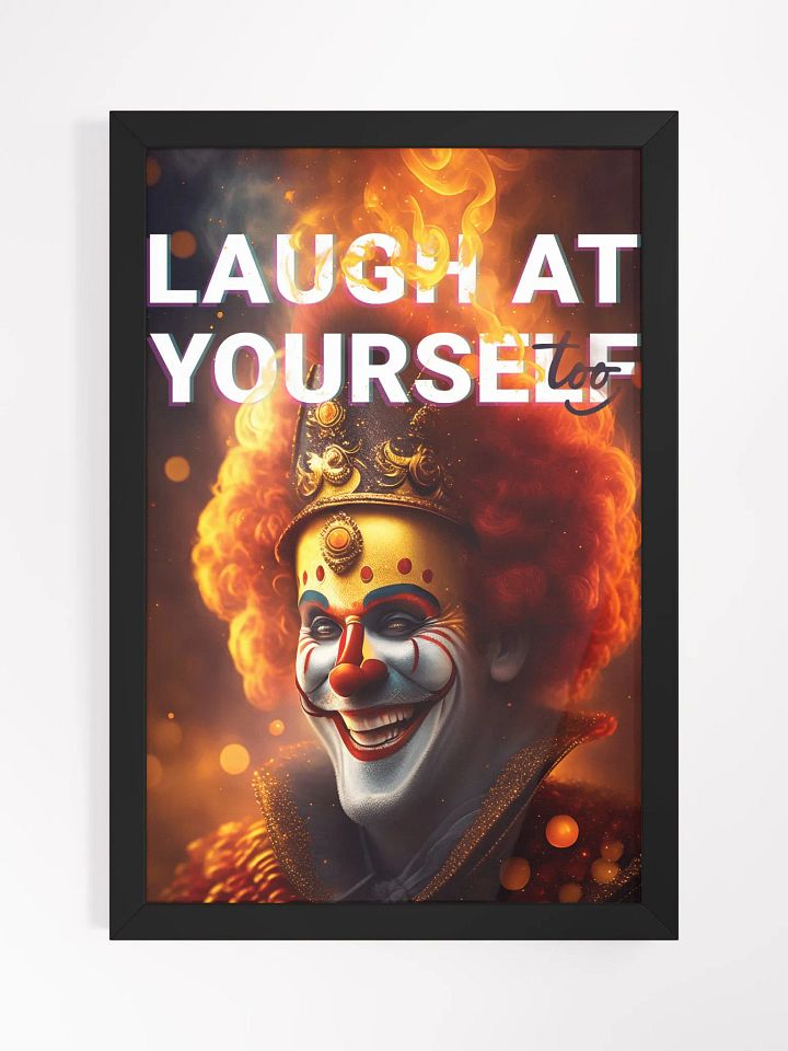 Laugh at yourself too - Clown in fire product image (1)
