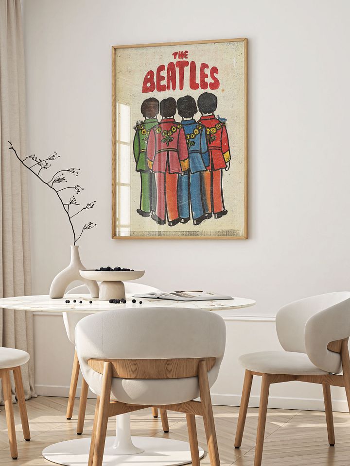 The Beatles Poster | Vintage Sgt. Pepper's Inspired Art | Retro Music Wall Decor | Iconic Band Memorabilia | Perfect Gift for Beatles Fans product image (2)