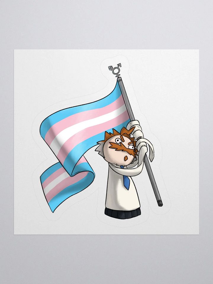Handlad Trans Rights Cut Sticker product image (1)
