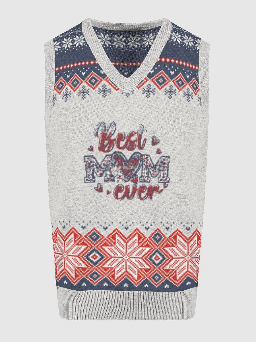 Best Mom Ever Knitted V-Neck Vest product image (13)