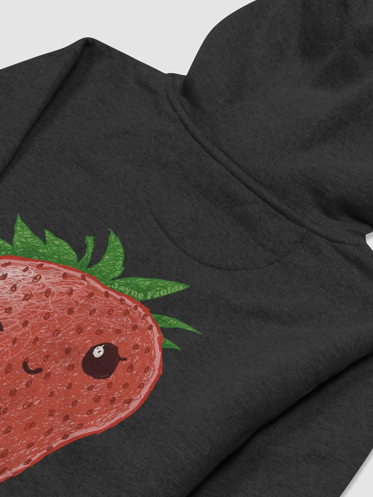 Lottie's Sweet Strawb Unisex Hoodie (Dark Colours) product image (4)