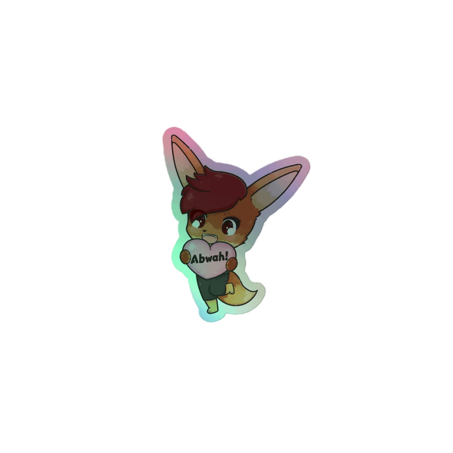 3" Holographic Abwah Sticker product image (1)