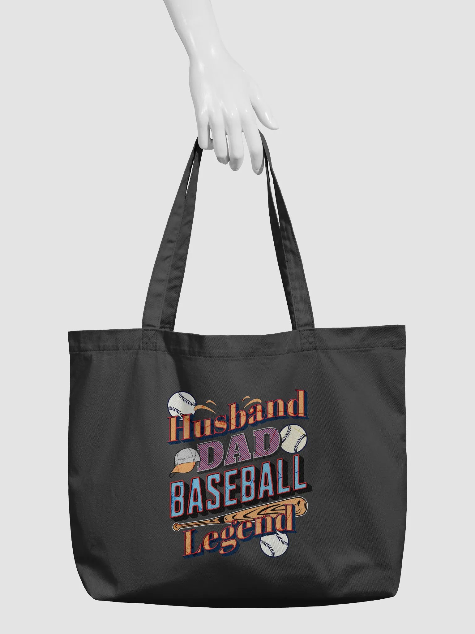Husband Dad Baseball Legend Eco Tote product image (6)