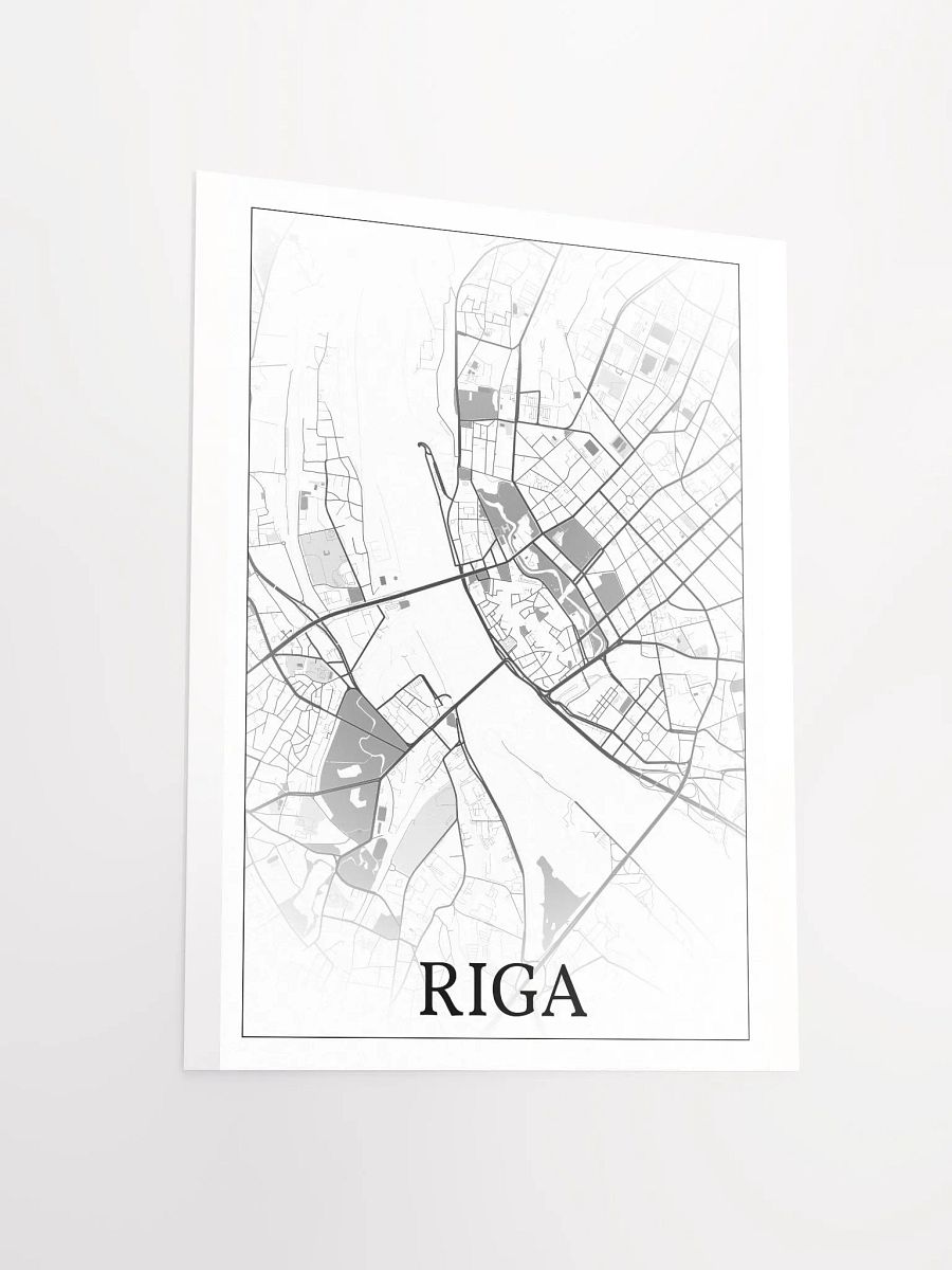 Riga, Latvia, city map print product image (12)