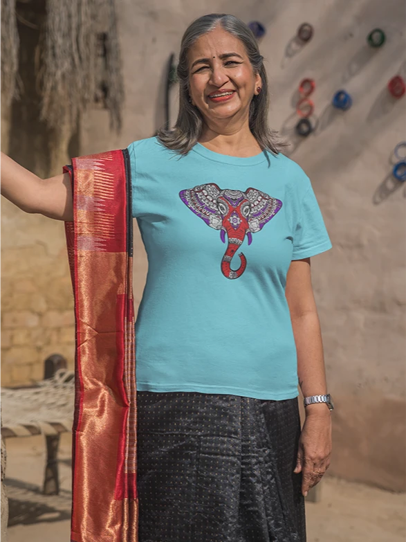 Indian Elephant Women's Relaxed Fit Tee product image (1)