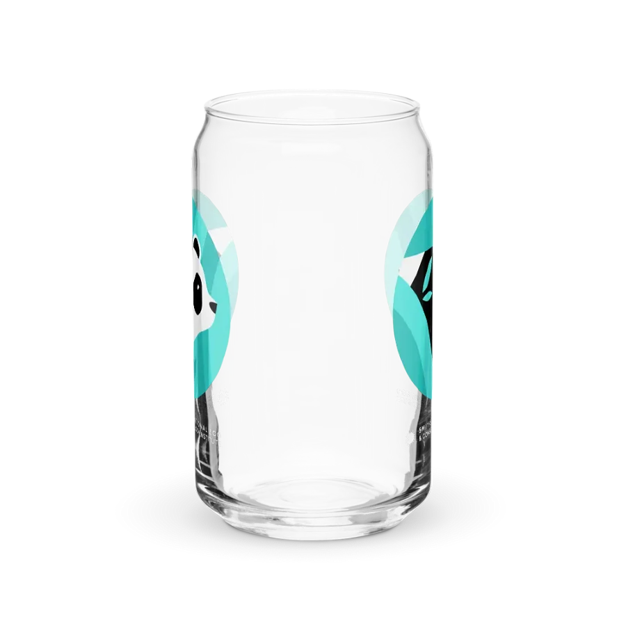 Pandas Are Here Glass (Teal) Image 3