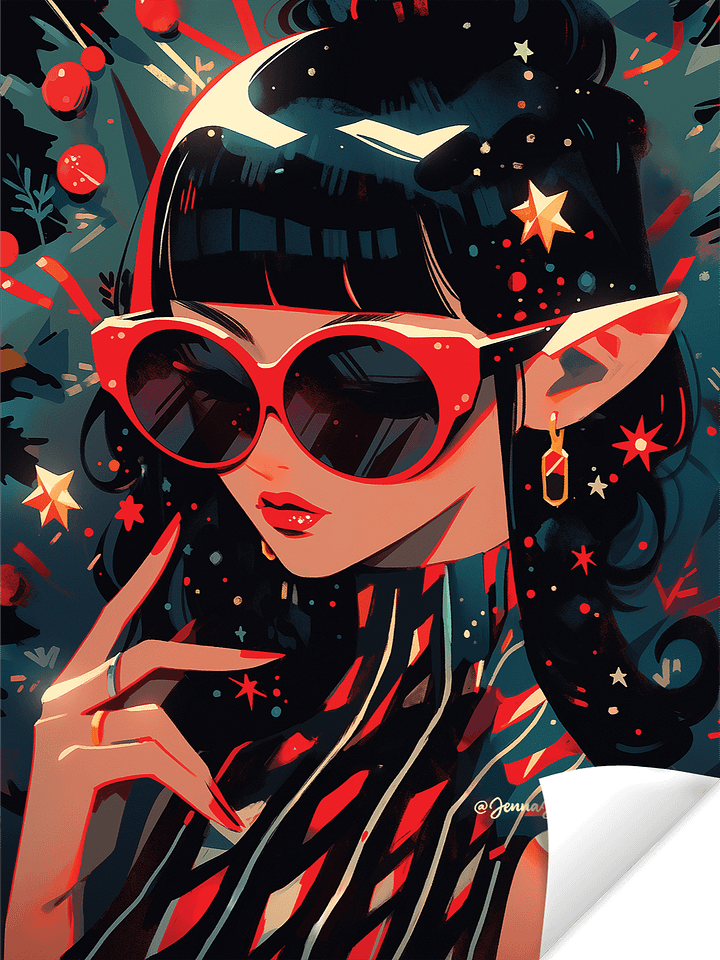 Glint | Elves Wearing Sunglasses | Matte Paper Print product image (1)