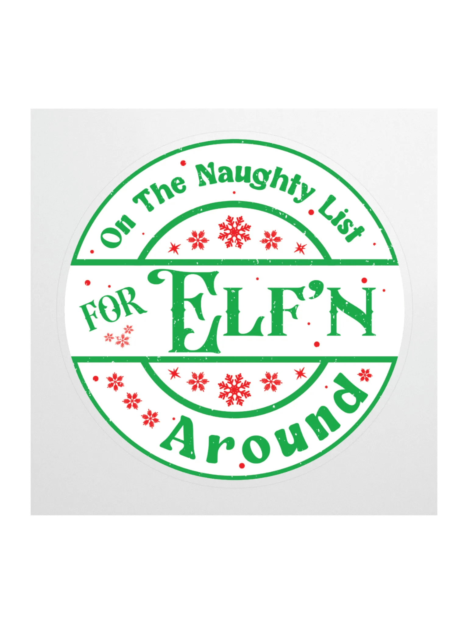 Festive Elf'n Around Kiss-Cut Stickers product image (1)