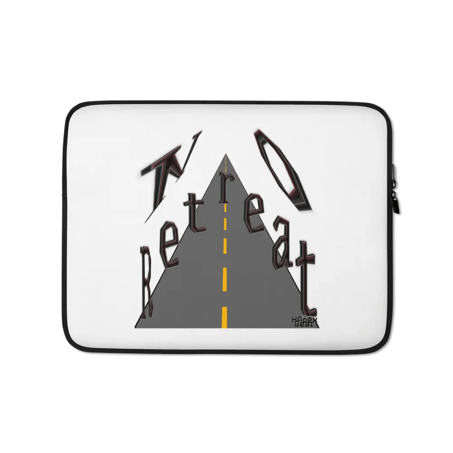 No Retreat - White - Laptop Sleeve product image (1)