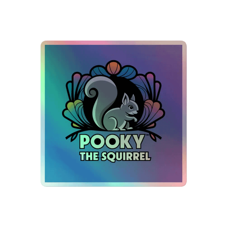 Pooky's Holographic Squirrel Sticker Set product image (2)
