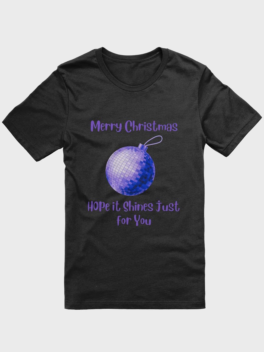 Dazzling Christmas Mirrorball Bauble with I Hope it Shines just for You T-Shirt - Purple product image (6)