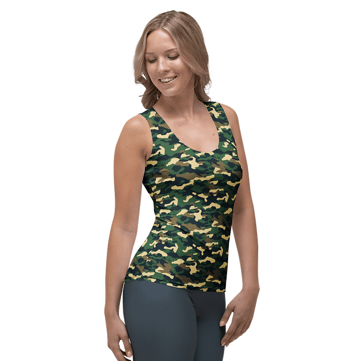 Jungle Camo Print Women’s Tank Top product image (1)