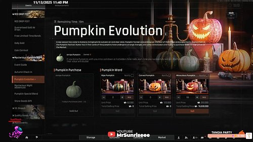 A bit late but the pumpkin event went crazy 
#arenabreakoutinfinite