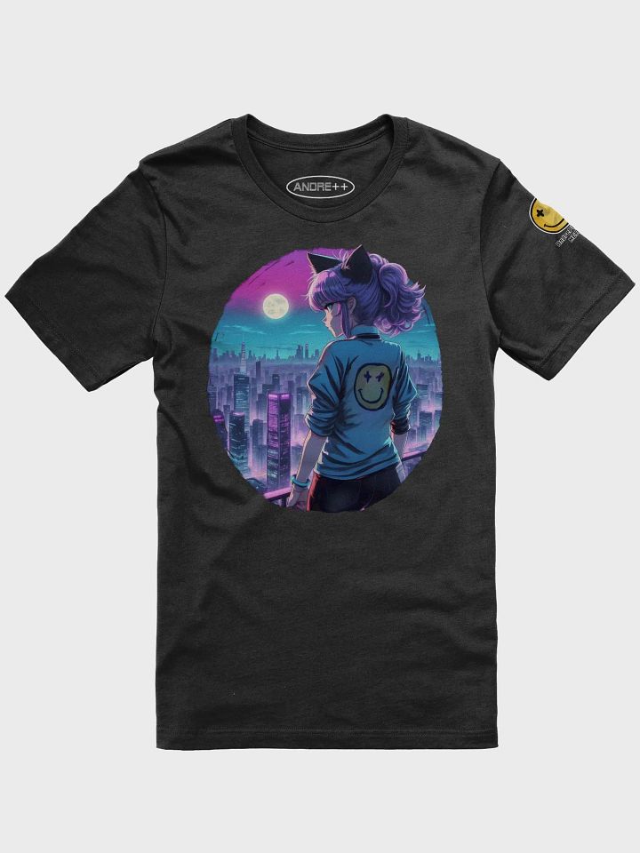 Anime Catgirl Rooftop (Bella+Canvas Supersoft T-Shirt) product image (101)