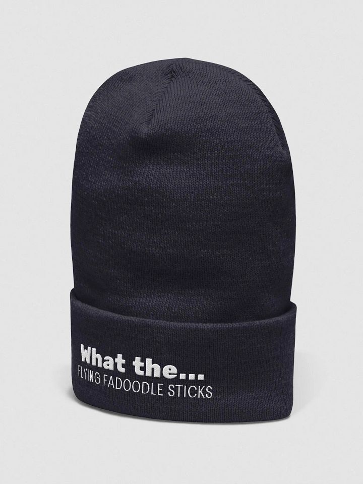 What the... Beanie - White Embroidery product image (2)
