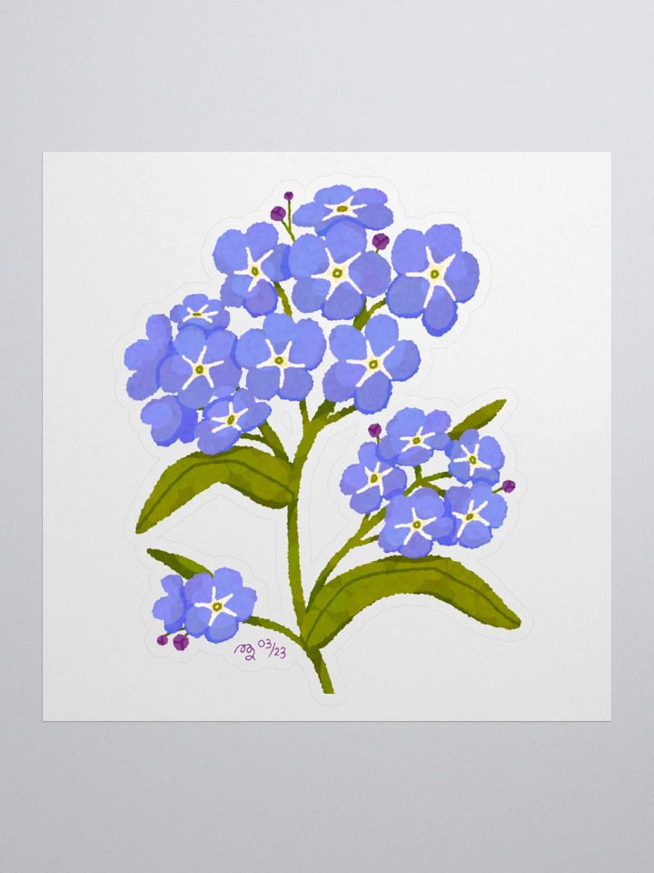 Forget me not Flower Sticker product image (1)