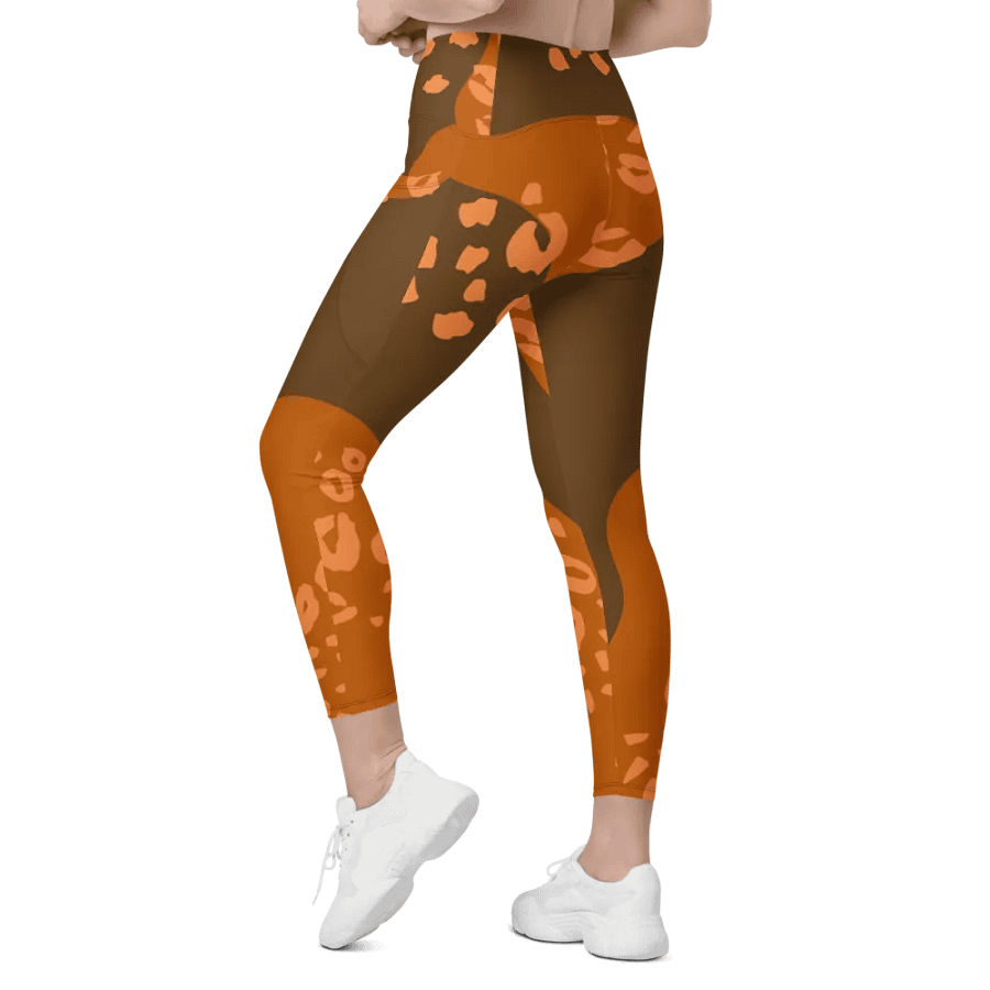 Orange Organic Flow All-Over Leggings product image (7)