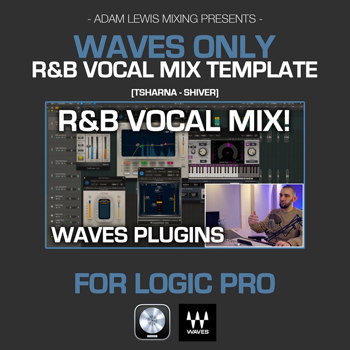 ALM R&B Vocal Mix Template #3 (Waves Plugins Only - Logic Pro) product image (1)