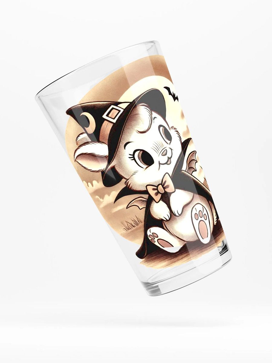 Vampire Bunny Halloween 16 oz Glass product image (4)
