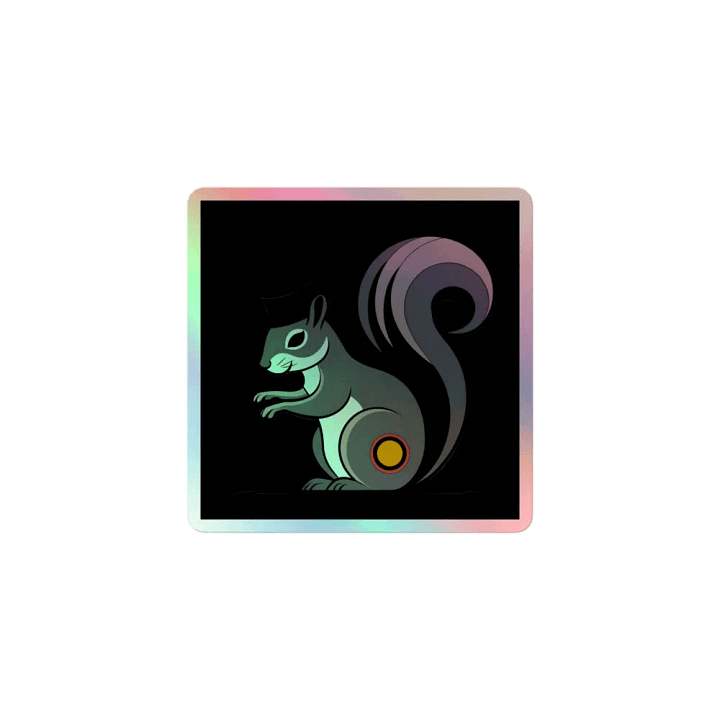 Whimsical Squirrel Top Hat Sticker Set product image (1)