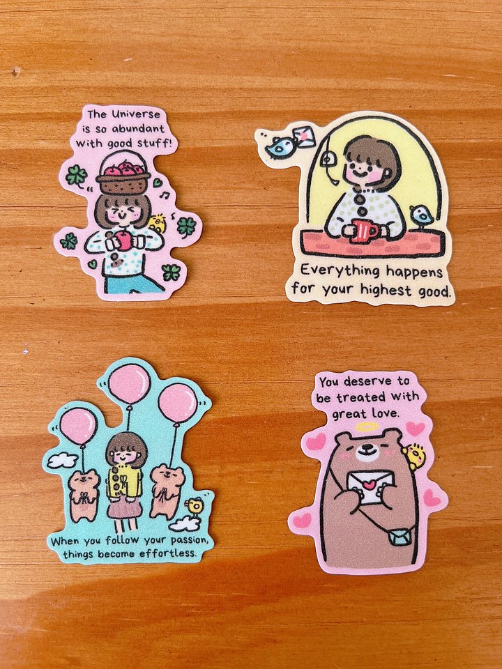 Positivity Glitter Stickers Bundle #1 product image (1)