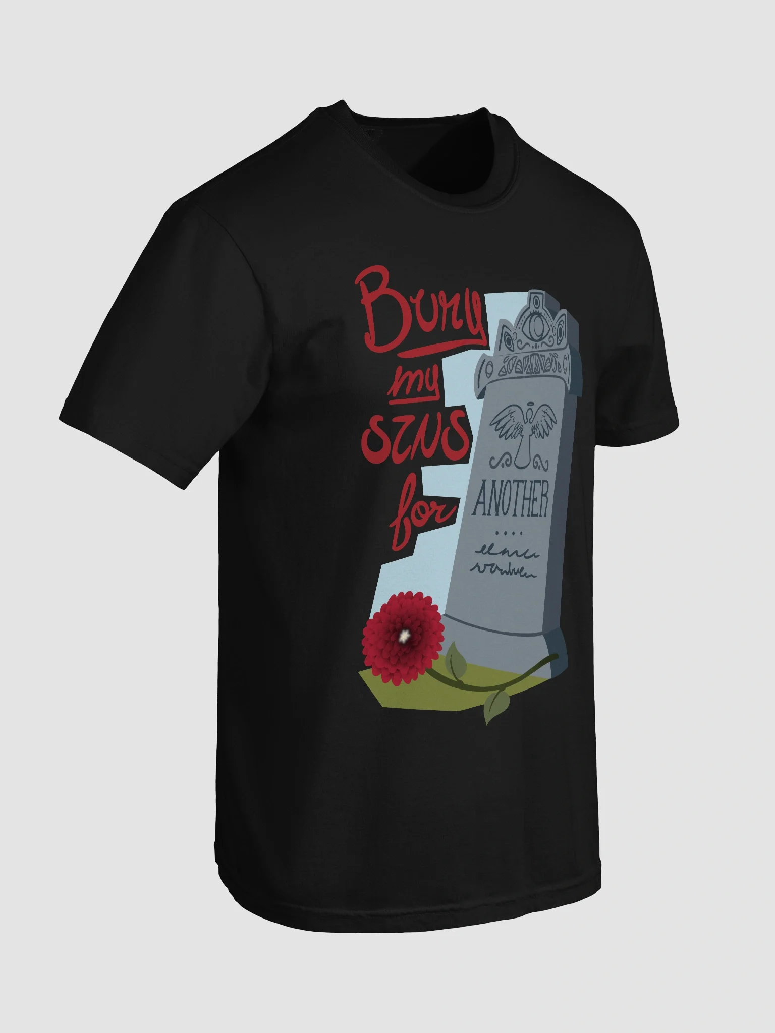 THE FIVE STAGES OF GRIEF BUT YOU'RE STILL ALIVE: Graveyard Logo Graphic (VER 2) product image (99)