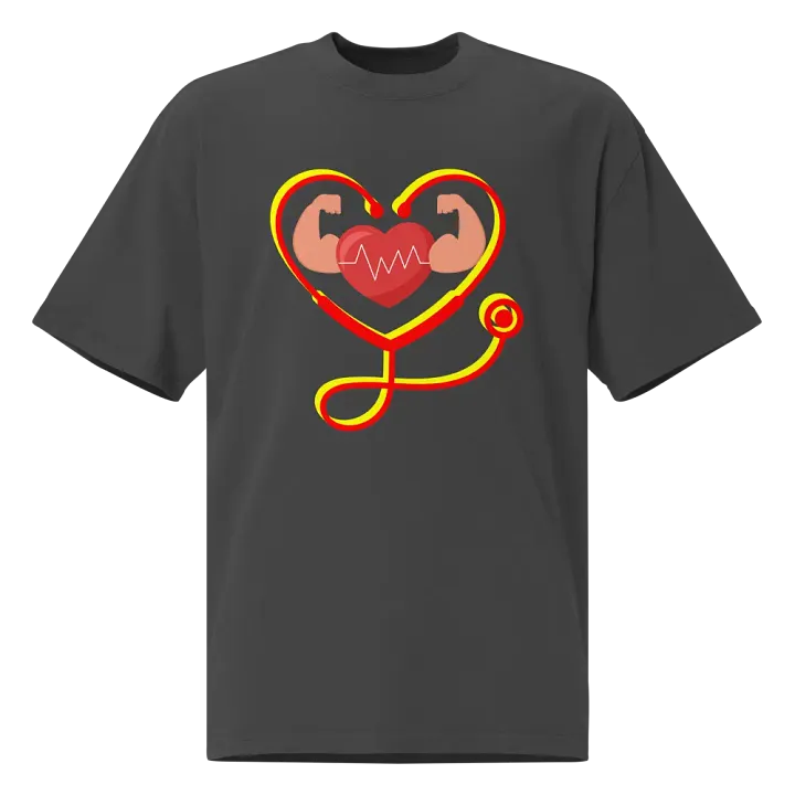 Heartbeat Flex Oversized Tee product image (1)