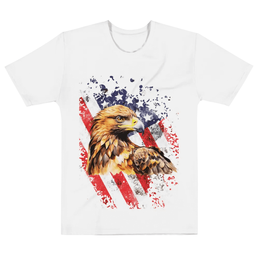 American Patriotic Eagle All-Over Print Tee product image (6)