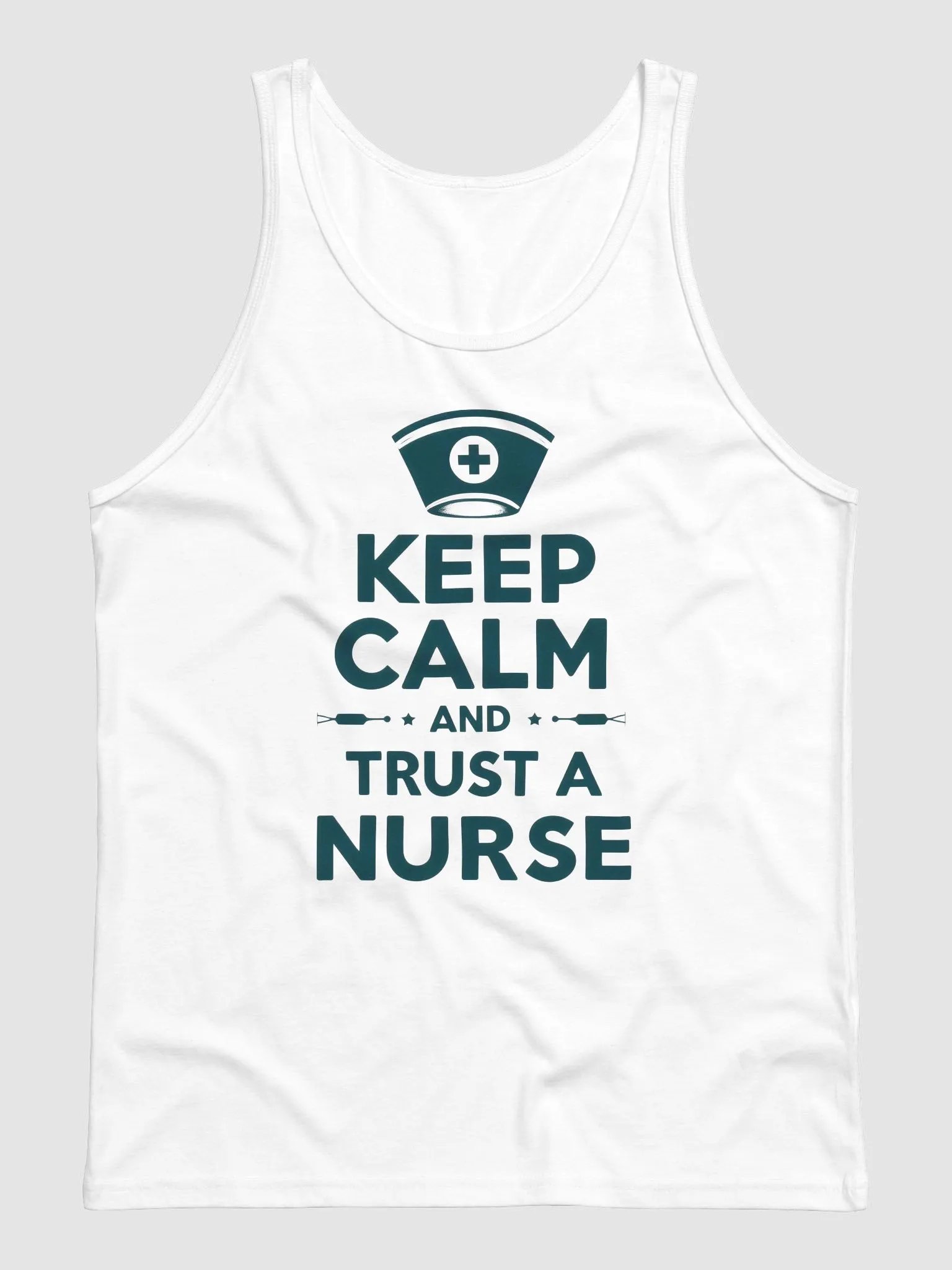 Nurse's Trust Jersey Tank, KEEP CALM AND TRUST A NURSE product image (1)