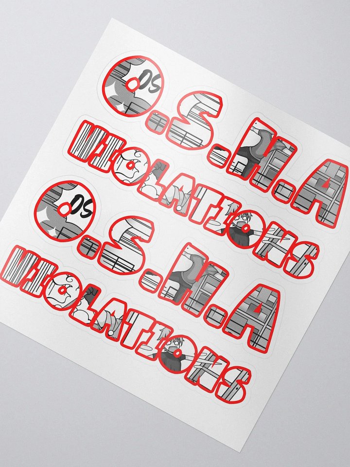 OSHA Sticker Sheet 1 product image (2)