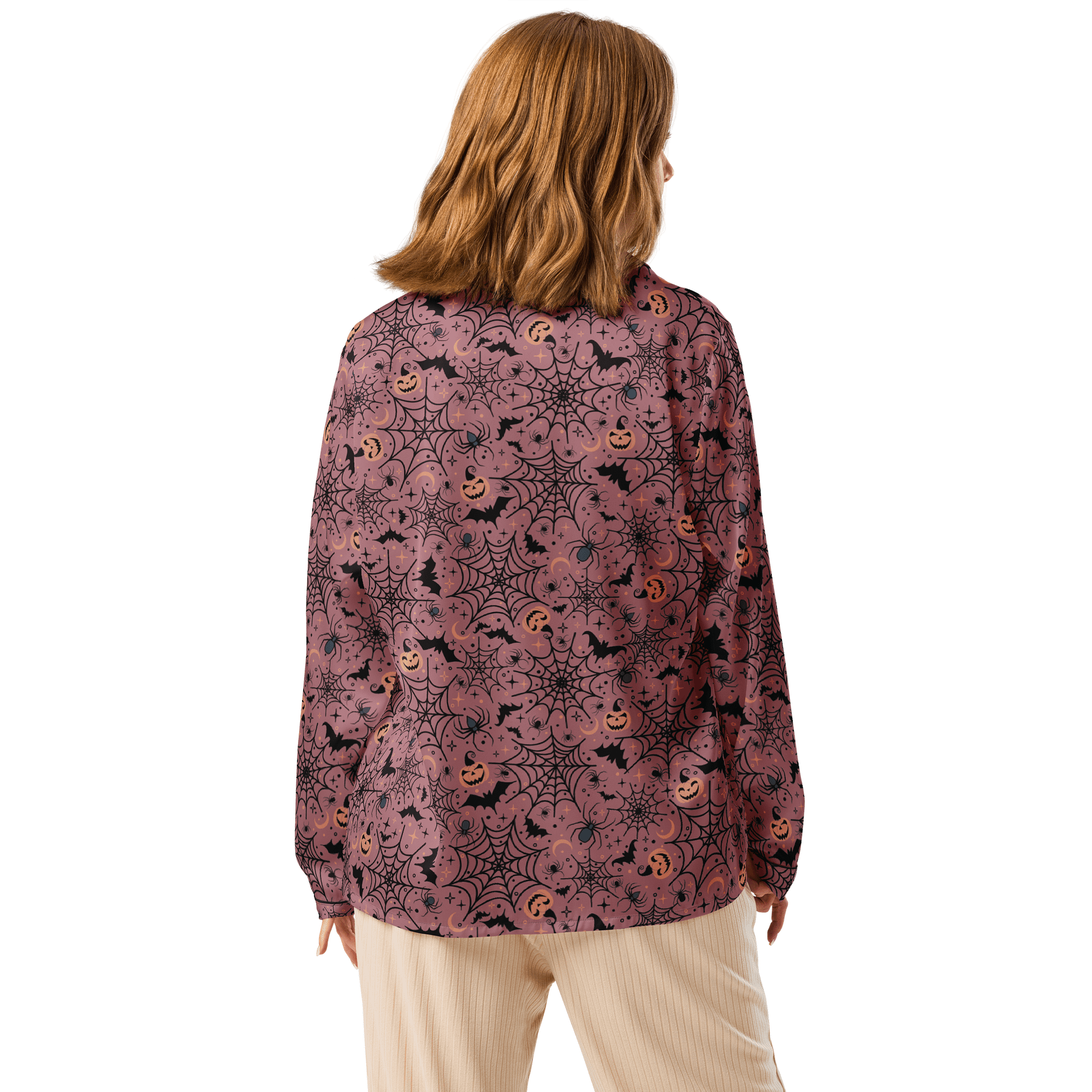 Retro Halloween Pajama Shirt in Dusty Pink product image (2)