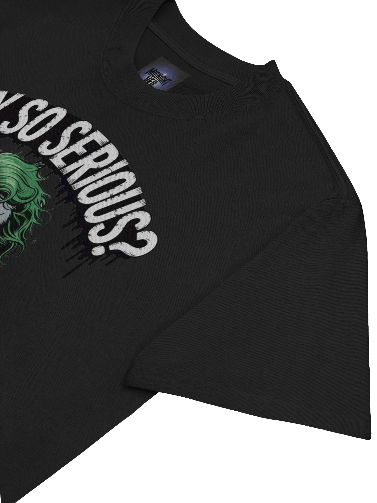 Crimson Query: Why So Serious? Joker Oversized Faded T-Shirt product image (7)