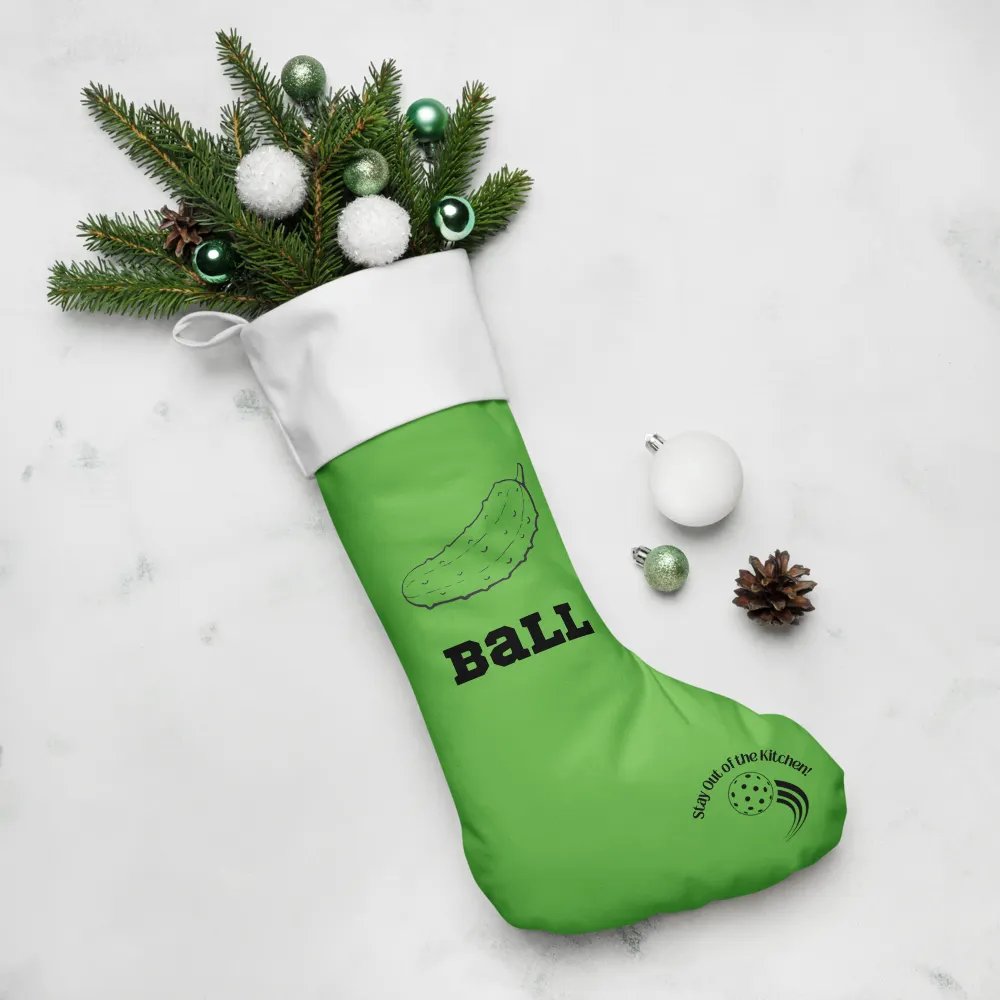 Pickleball Holiday Fun Christmas Stocking product image (6)