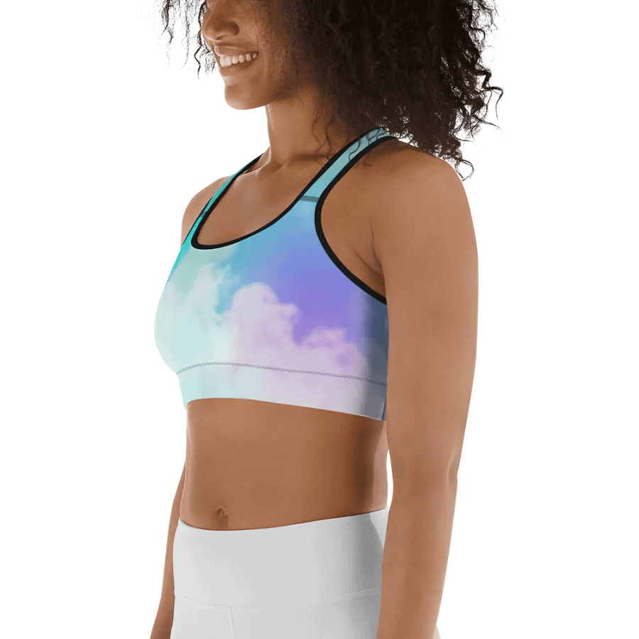 Blur cloud rainbow Design Sports Bra - V2 product image (6)