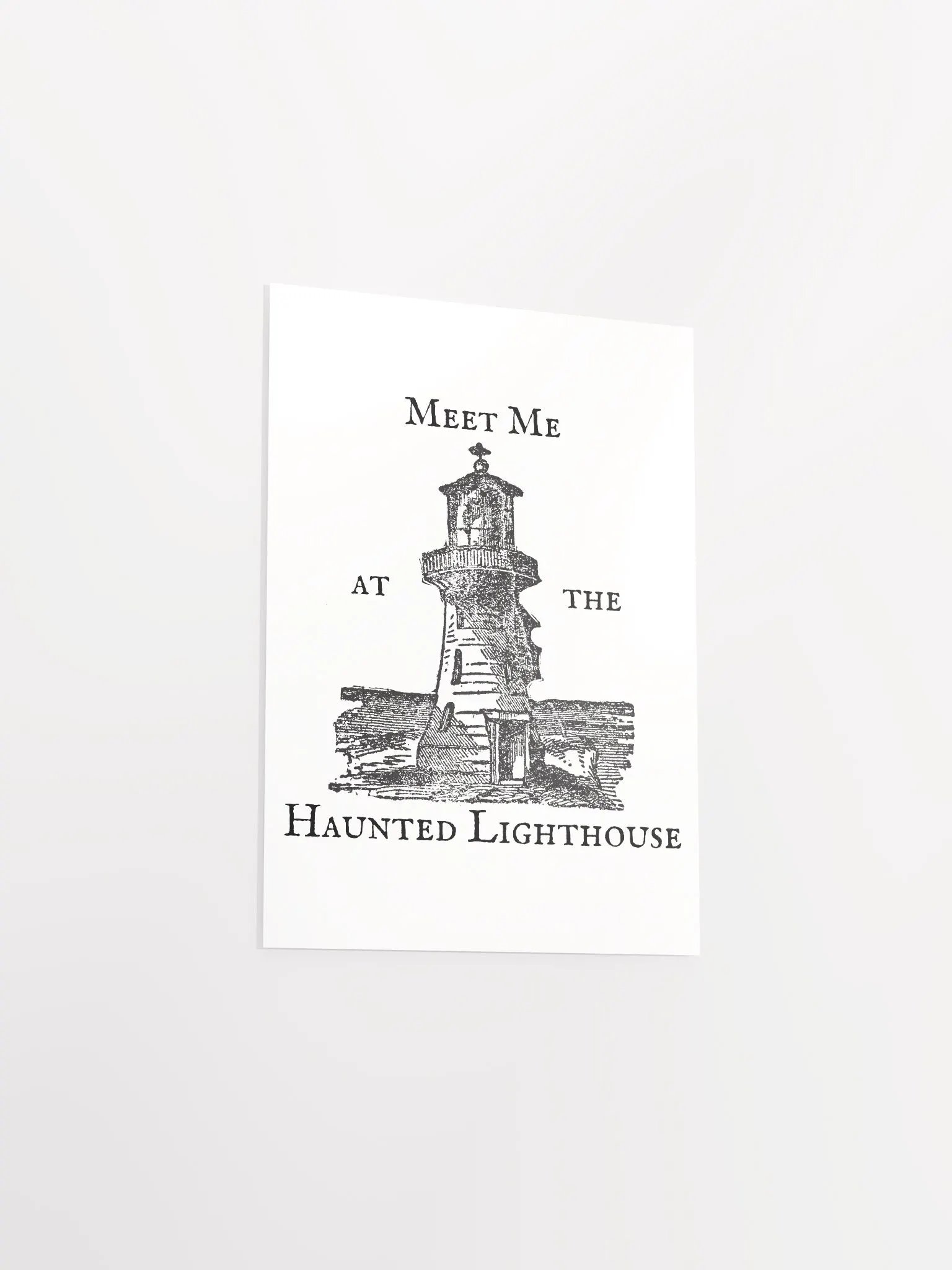 Haunted Lighthouse Vibrant Matte Paper Poster product image (32)