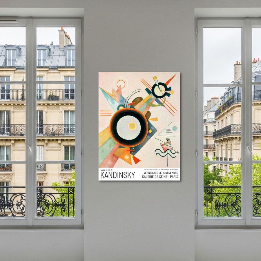 Wassily Kandinsky's "Bild mit Pfeilform" exhibition canvas print product image (4)