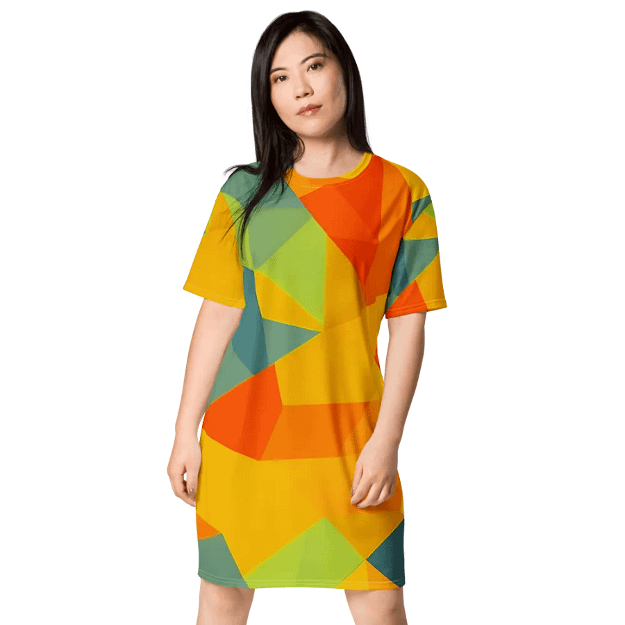 Polygon Paradise T Shirt Dress product image (3)