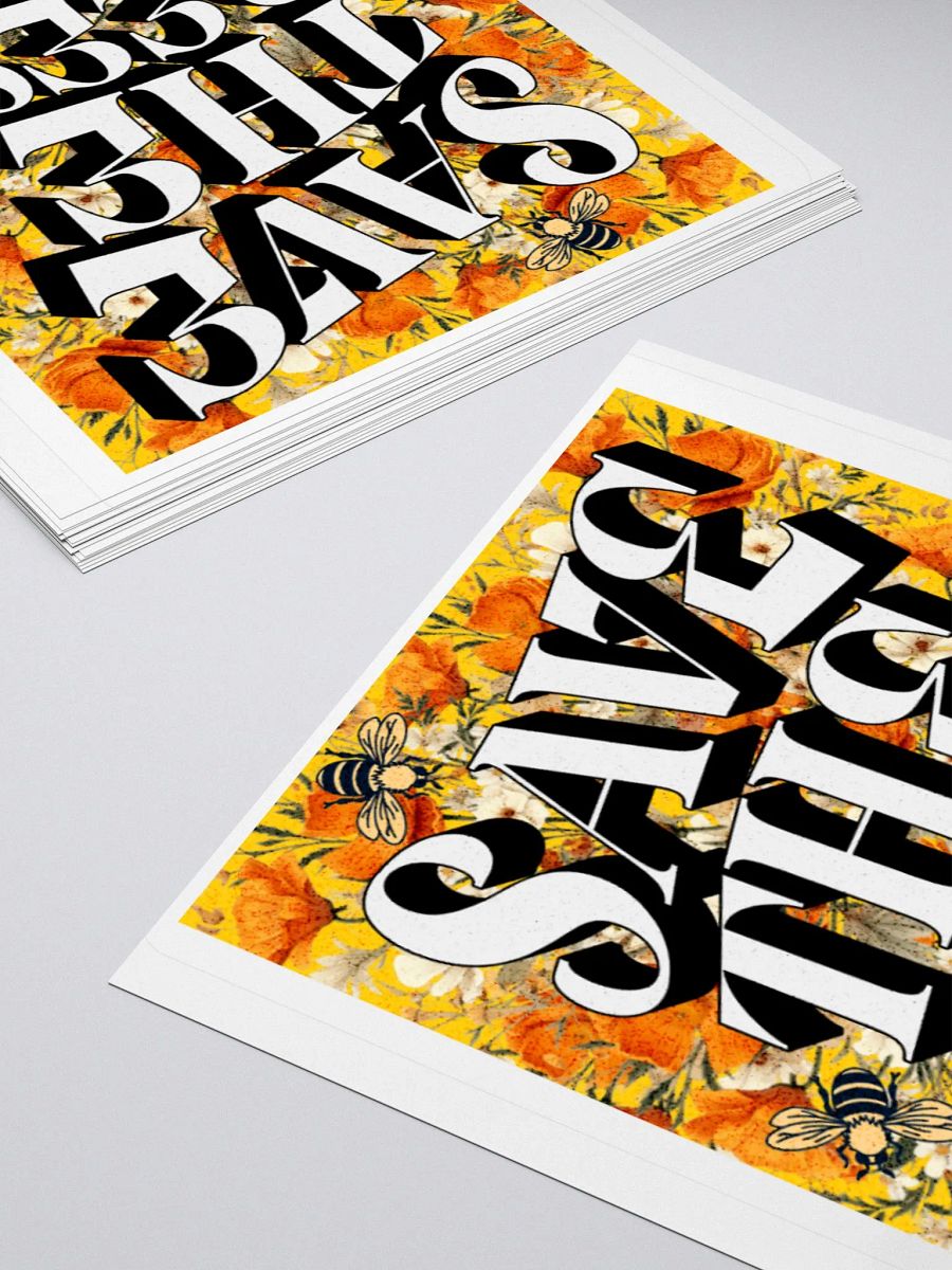 Save the Bees Vibrant Stickers product image (11)