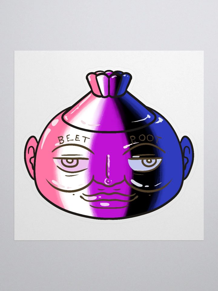 Genderfluid Poot bubble free stickers product image (1)