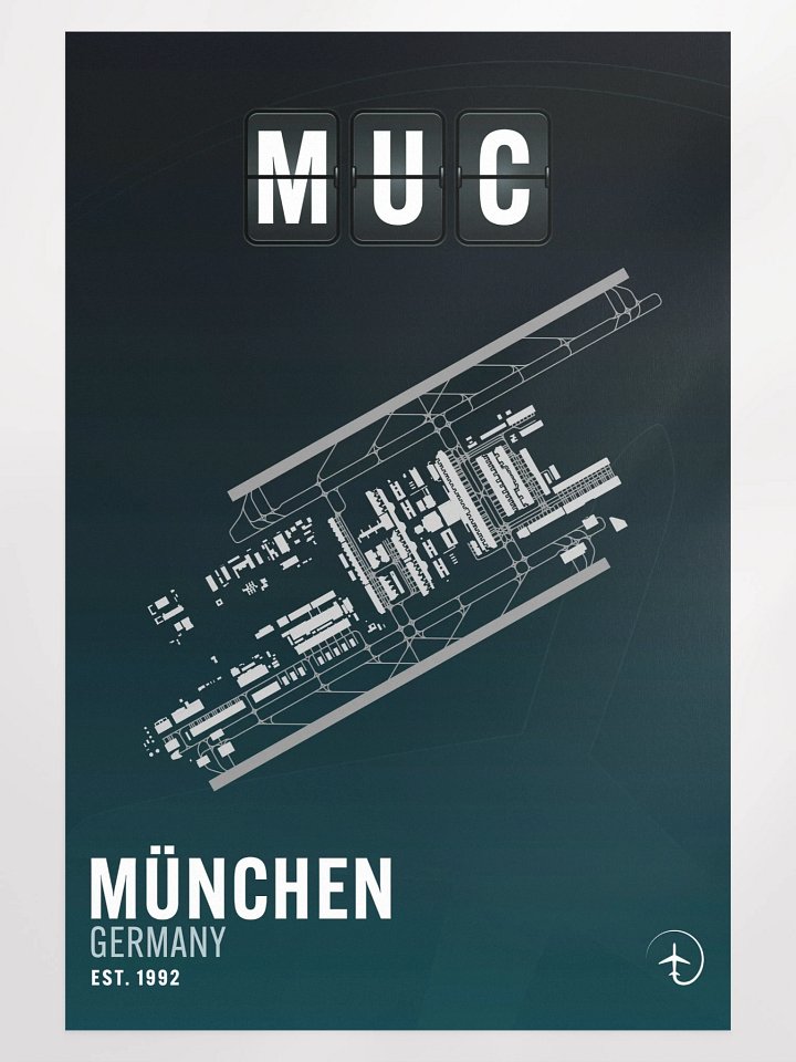 Munich MUC Poster product image (1)