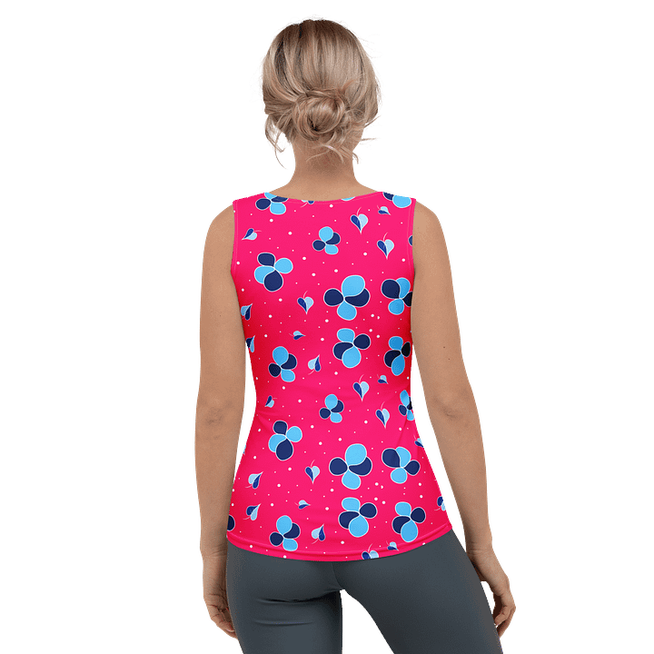 Blue Floral Fantasy Women's Tank Top product image (2)
