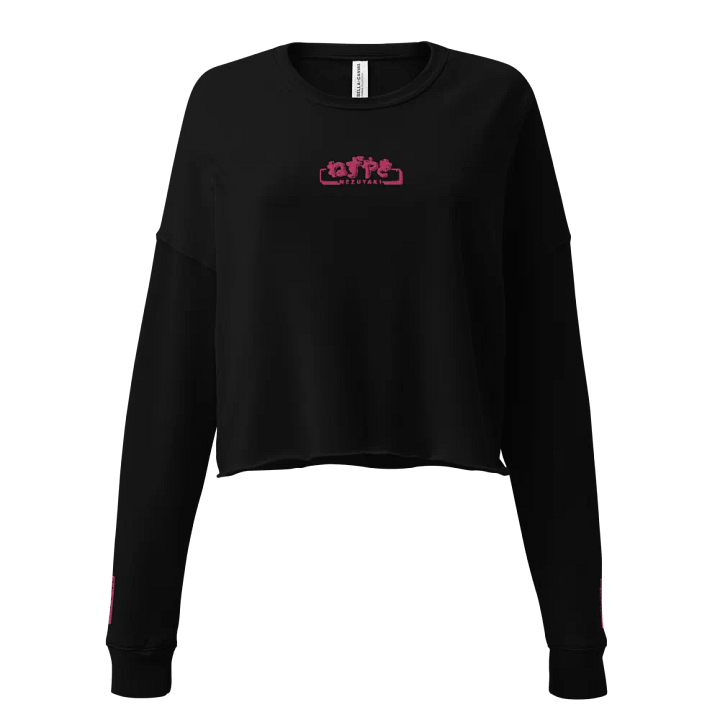 Hiragana! Nezuyaki Fleece Crop Top (Pink) product image (1)