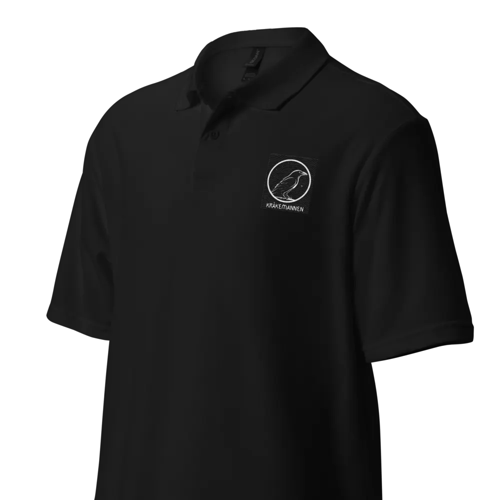 Unisex Pique Polo Shirt 🐦‍⬛ EXCLUSIVE EMBROIDERY CROW product image (6)