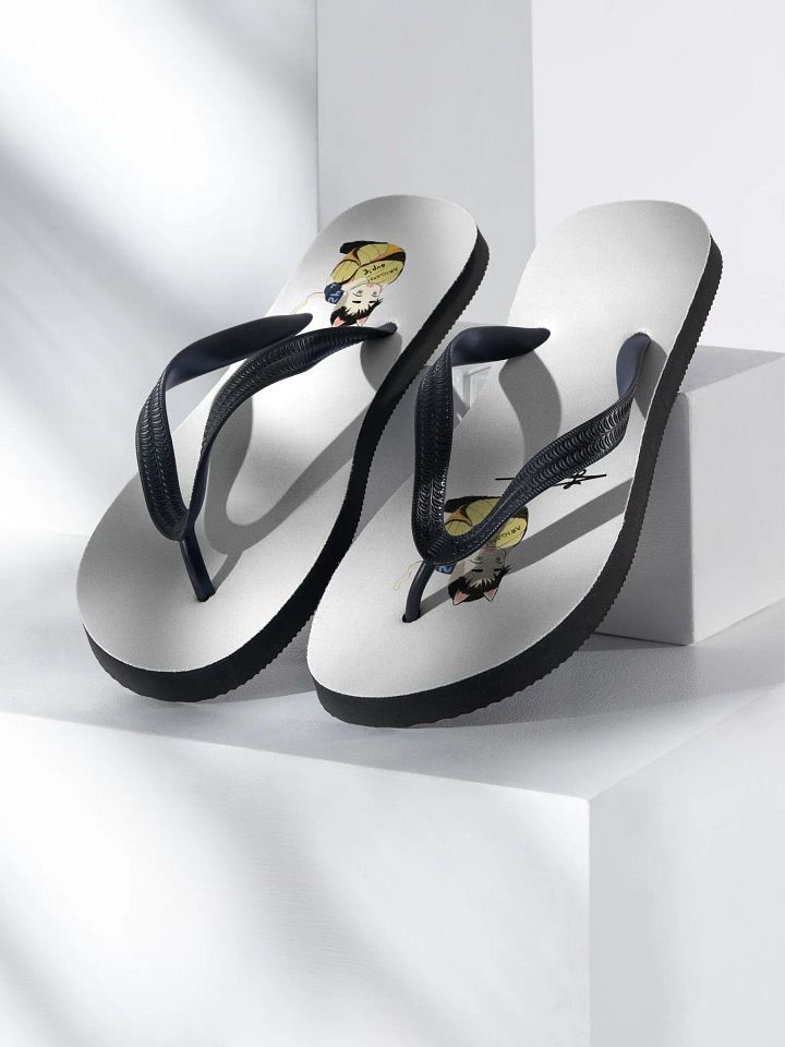 Arigato Neko Volleyball Flip Flops product image (1)