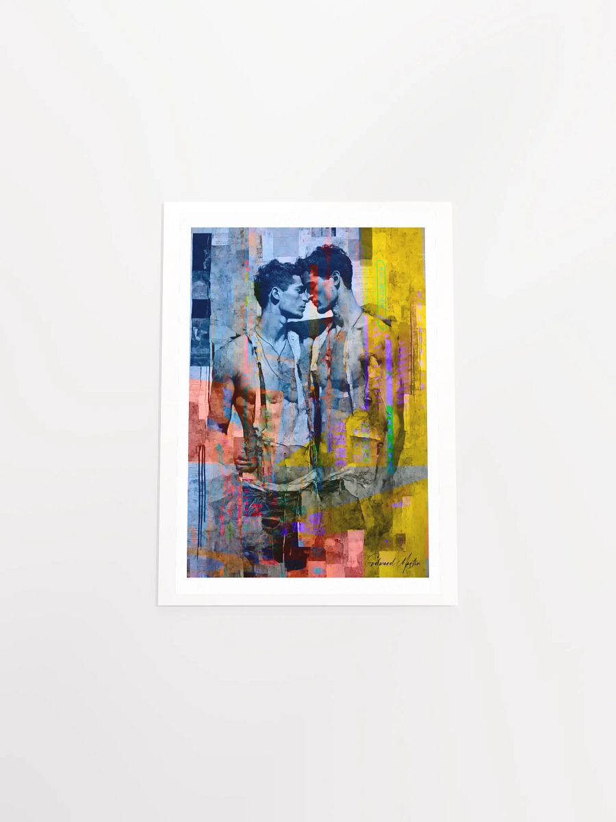 Vibrant Encounter by Edward Martin: Mixed Media Collage Print: Matte Poster product image (33)