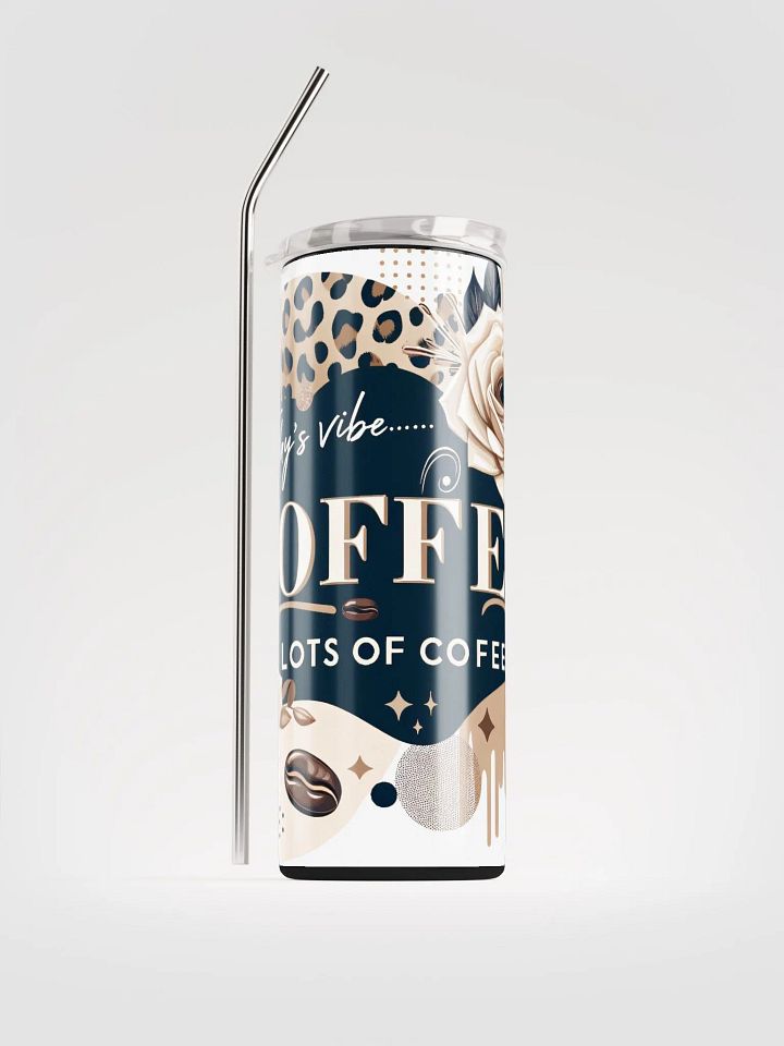 Vibing with Coffee Stainless Steel Tumbler product image (1)