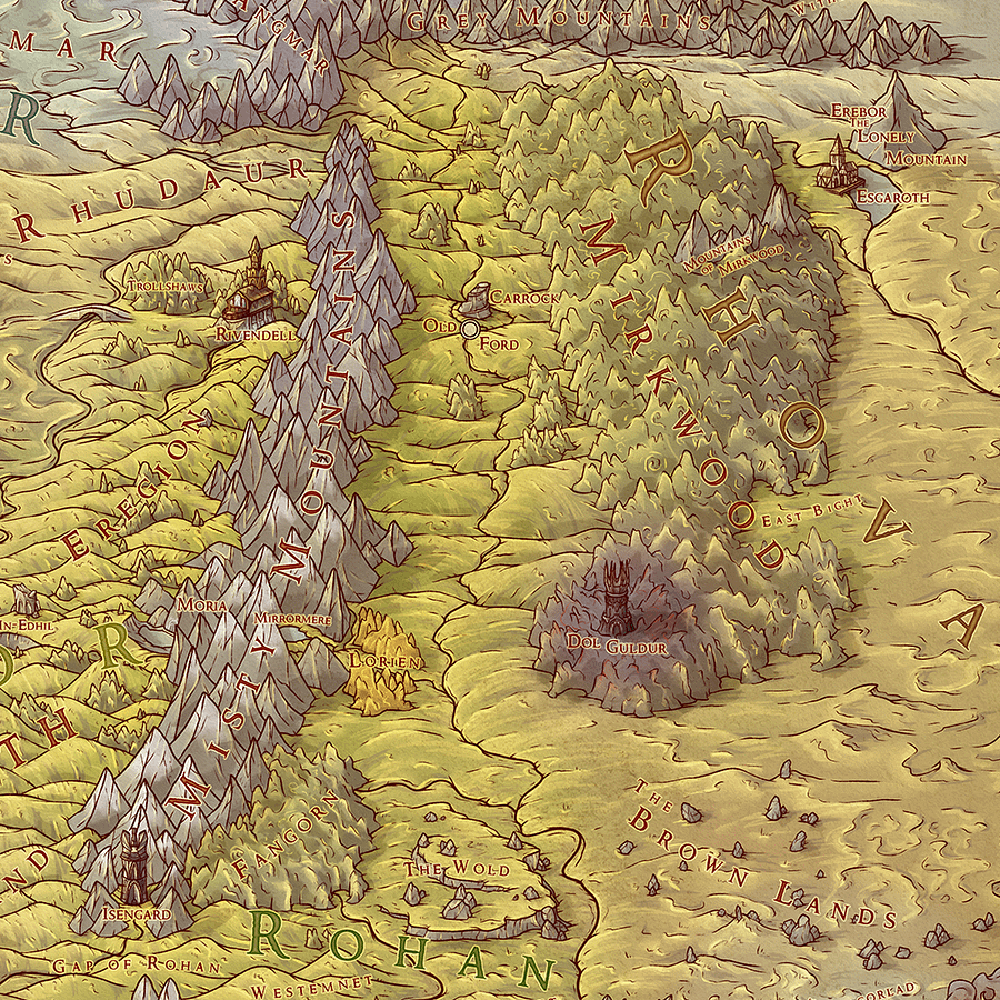 Map of Middle Earth (Third Age) product image (4)
